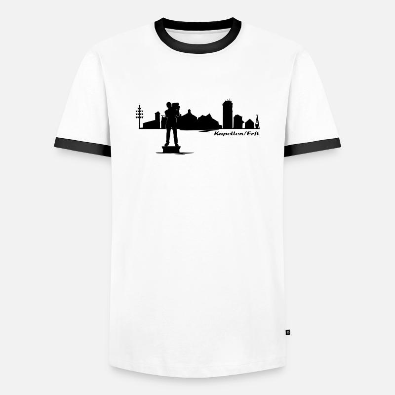Chapels Classic - Men's Ringer Shirt - white/black