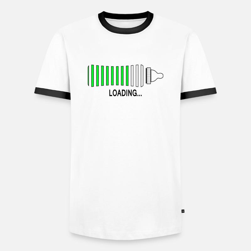 loading - Men's Ringer Shirt - white/black