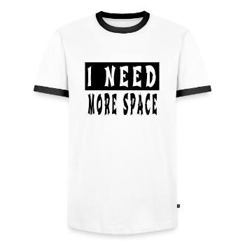 birthday present idea astrophysics present idea - Men's Ringer Shirt - white/black - Front - AI Model Female 172 light (172cm) & AI Model Male 178 dark (178cm)