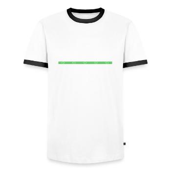 Carpenter Joke Funshirt Chainsaw Carpenter - Men's Ringer Shirt - white/black - Front - AI Model Female 172 light (172cm) & AI Model Male 178 dark (178cm)