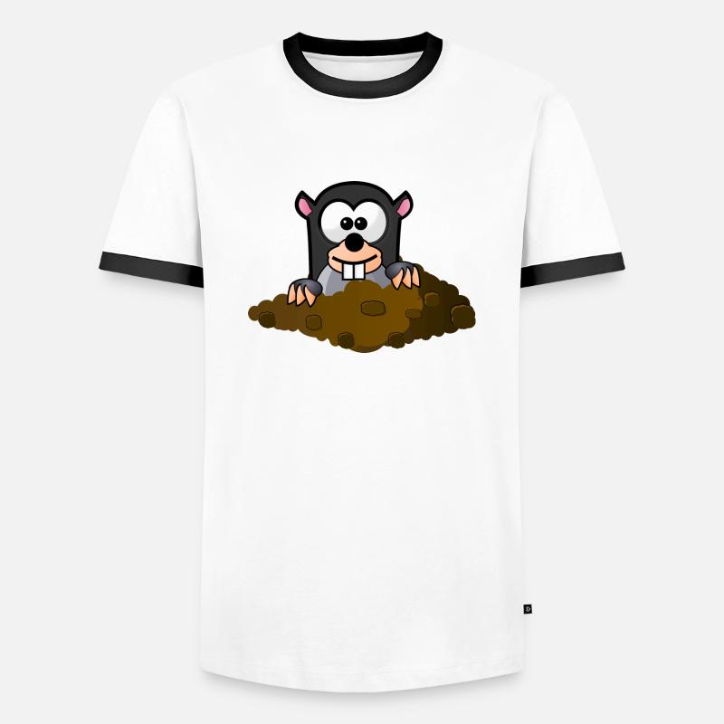 Molecule comic style - Men's Ringer Shirt - white/black