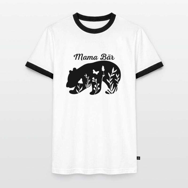 Mama Bär, Muttertagsdesign, Muttertagsgeschenk Männer Kontrast-T-Shirt