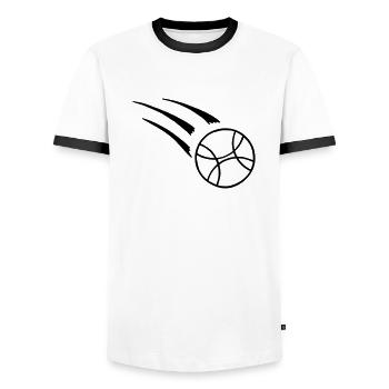 Boule - Männer Kontrast-T-Shirt - Weiß/Schwarz - Vorne - AI Model Female 172 light (172cm) & AI Model Male 178 dark (178cm)