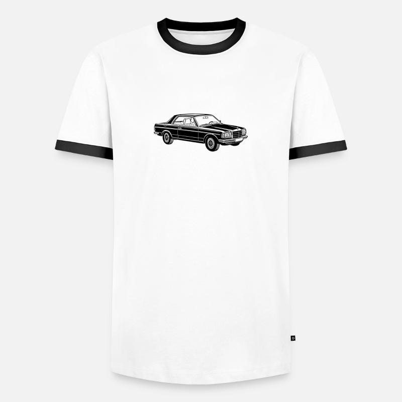Oldtimer - Männer Kontrast-T-Shirt - Weiß/Schwarz