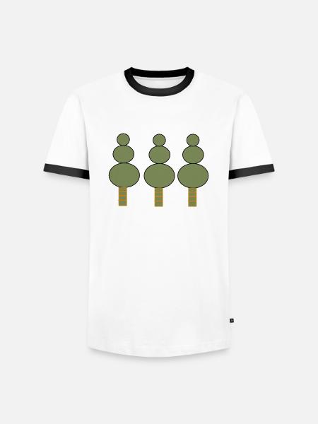 Save Our Trees - Männer Kontrast-T-Shirt - Weiß/Schwarz