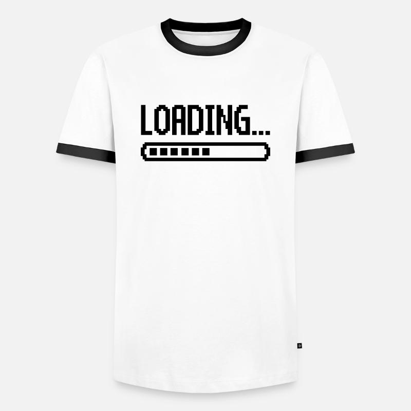 Loading - Men's Ringer Shirt - white/black