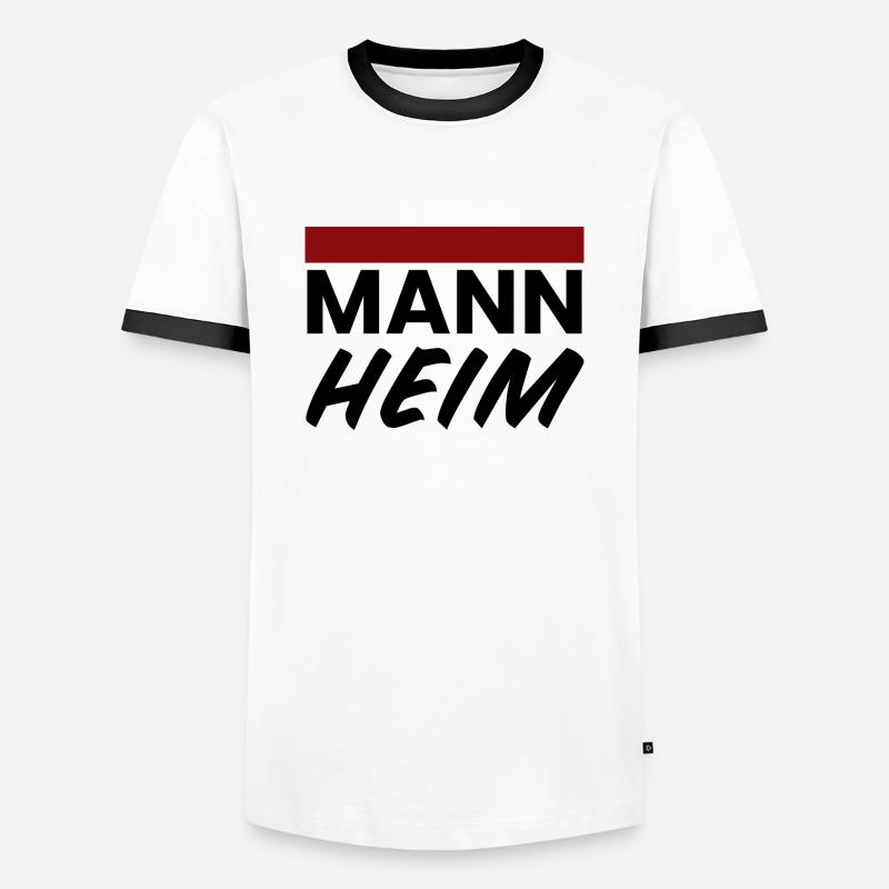 Mannheim Monnem - Men's Ringer Shirt - white/black