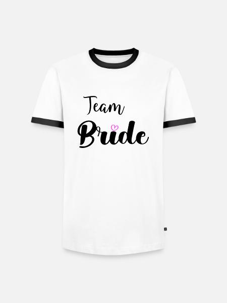 Mariée d’équipe - T-shirt contrasté Homme - blanc/noir