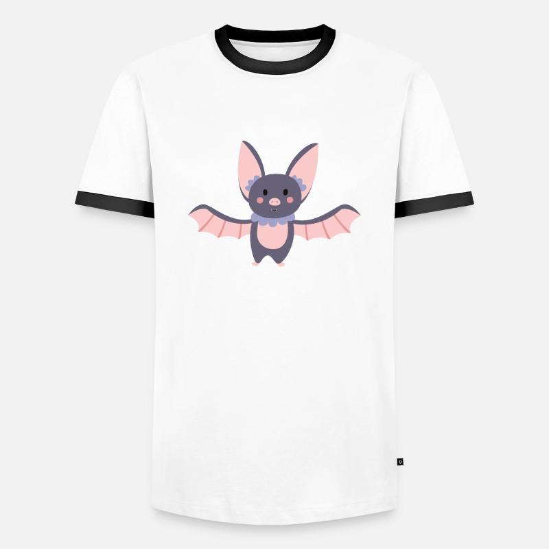 bat - Men's Ringer Shirt - white/black