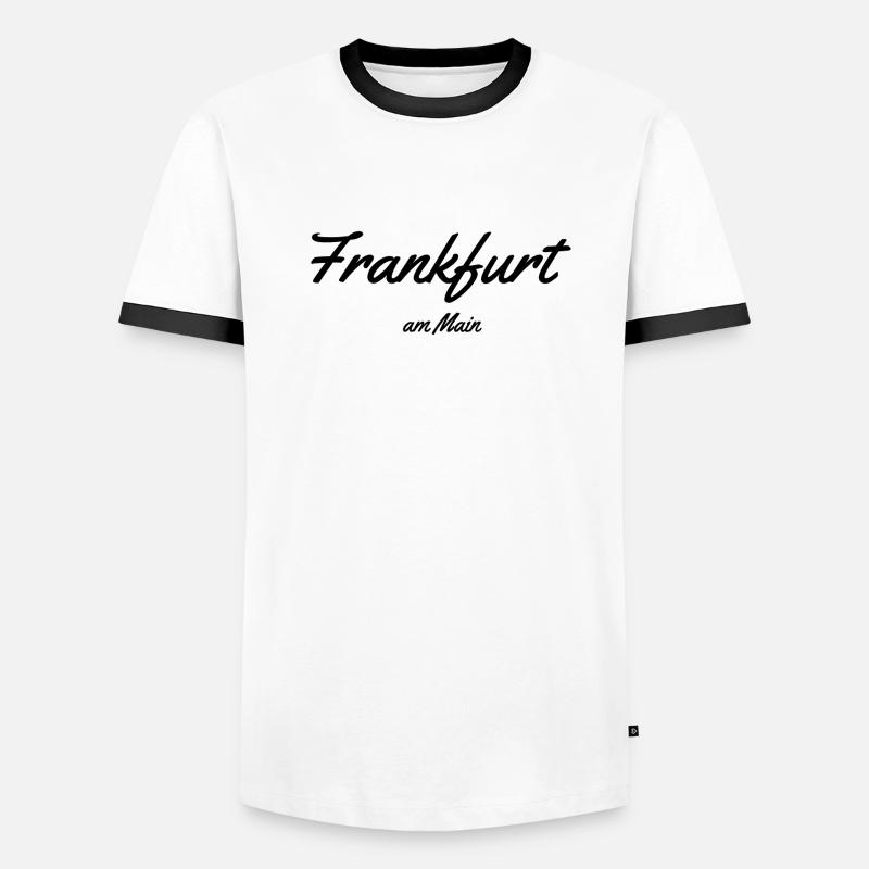 Frankfurt am Main - Men's Ringer Shirt - white/black