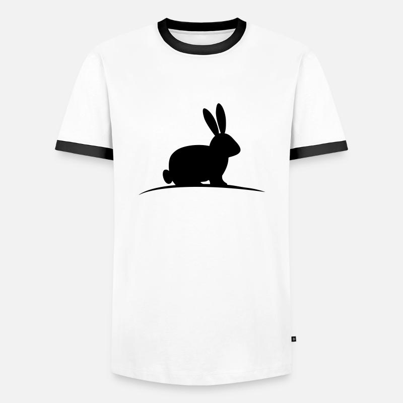 hare - Men's Ringer Shirt - white/black