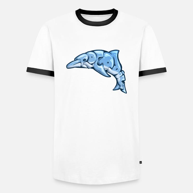 Graff Dauphin - Men's Ringer Shirt - white/black