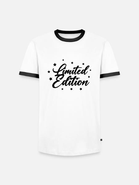 Édition limitée - T-shirt contrasté Homme - blanc/noir