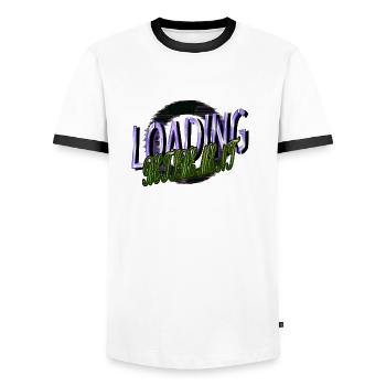 quote statement 2022 retirement gift funny sayings - Men's Ringer Shirt - white/black - Front - AI Model Female 172 light (172cm) & AI Model Male 178 dark (178cm)