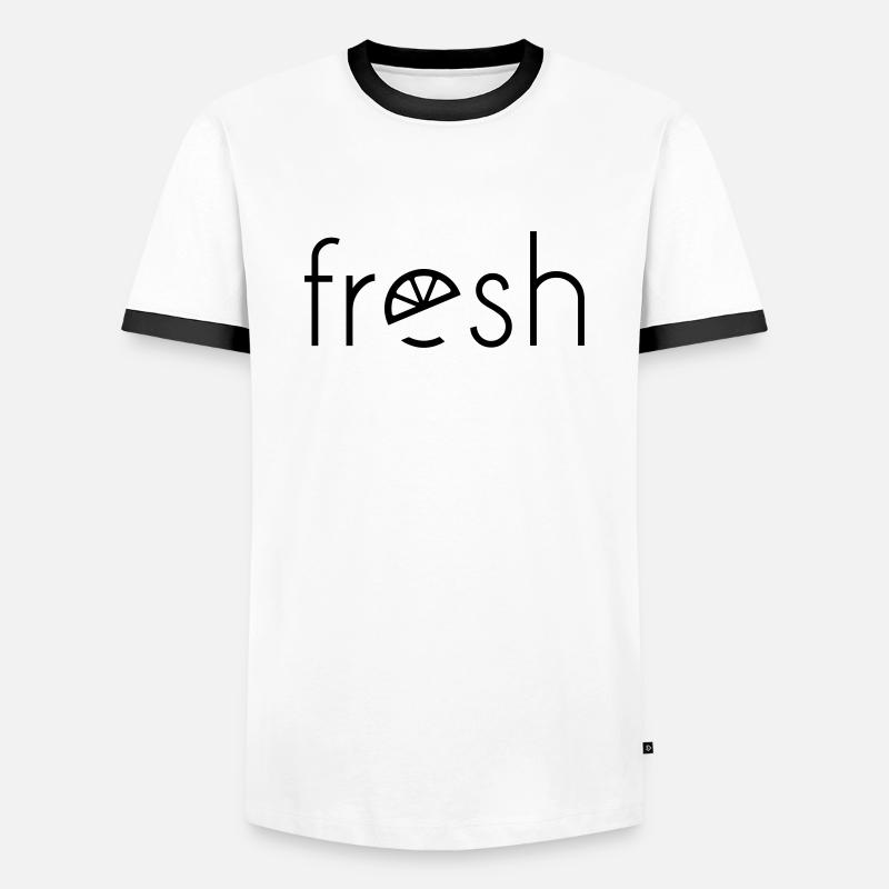 Fresh - Men's Ringer Shirt - white/black