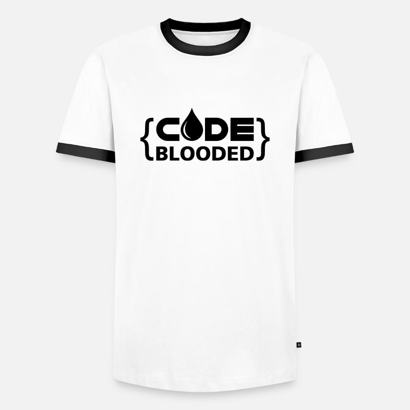 Programmation - T-shirt contrasté Homme - blanc/noir