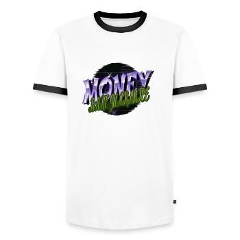 blagues que la fourchette soit avec vous idée cadeau cool - T-shirt contrasté Homme - blanc/noir - Devant - AI Model Female 172 light (172cm) & AI Model Male 178 dark (178cm)