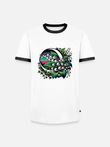 Lily of the Valley - Men's Ringer Shirt - white/black
