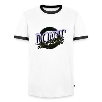 fun birthday funny sayings christmas vacation - Männer Kontrast-T-Shirt - Weiß/Schwarz - Vorne - AI Model Female 172 light (172cm) & AI Model Male 178 dark (178cm)