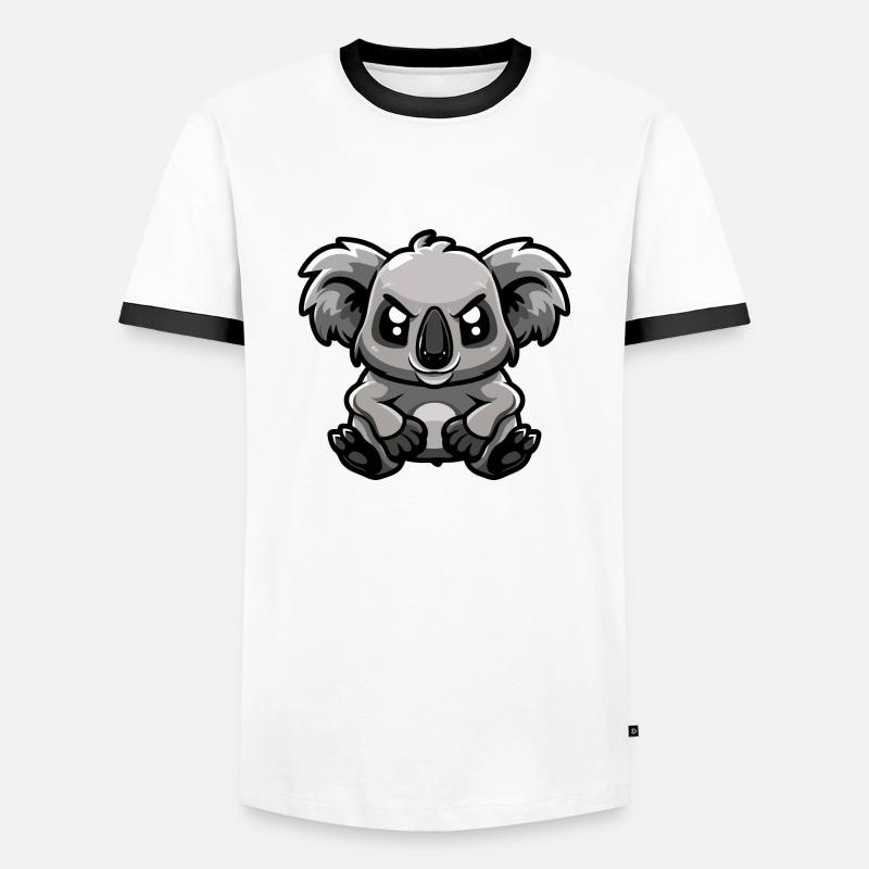 Koala Comic - Men's Ringer Shirt - white/black