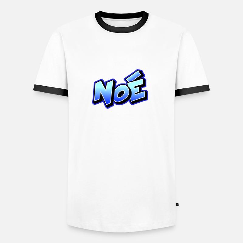 Graffiti name noah - Men's Ringer Shirt - white/black