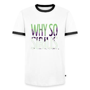 believe conspiracy weightless space travel - Men's Ringer Shirt - white/black - Front - AI Model Female 172 light (172cm) & AI Model Male 178 dark (178cm)