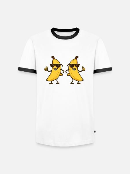 Babane Comic Cool 2 - Men's Ringer Shirt - white/black