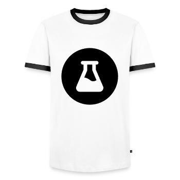 Chemistry - Men's Ringer Shirt - white/black - Front - AI Model Female 172 light (172cm) & AI Model Male 178 dark (178cm)