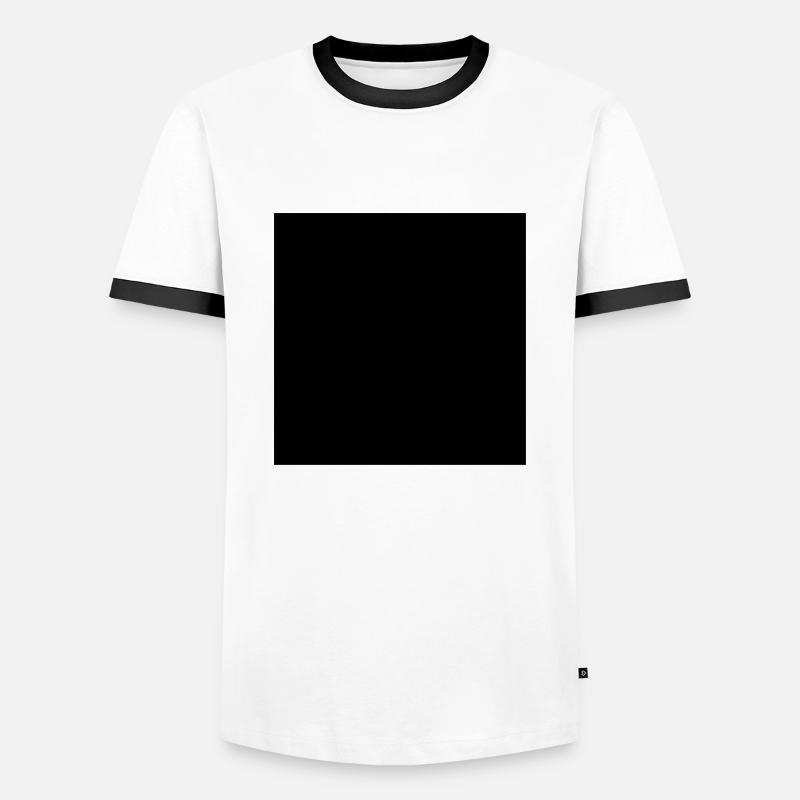 square - Men's Ringer Shirt - white/black