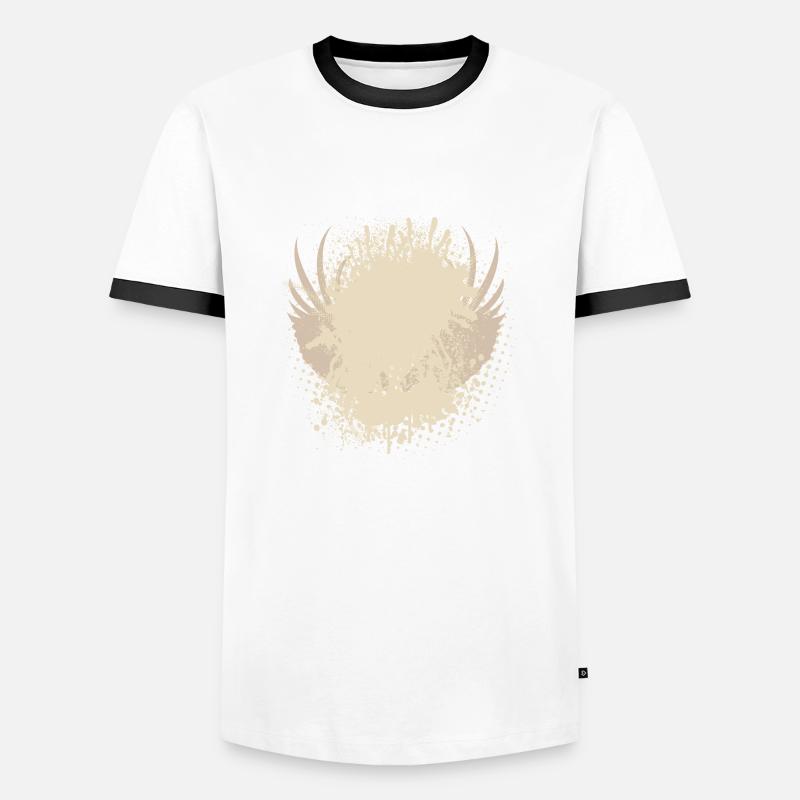 Vector background de - Männer Kontrast-T-Shirt - Weiß/Schwarz
