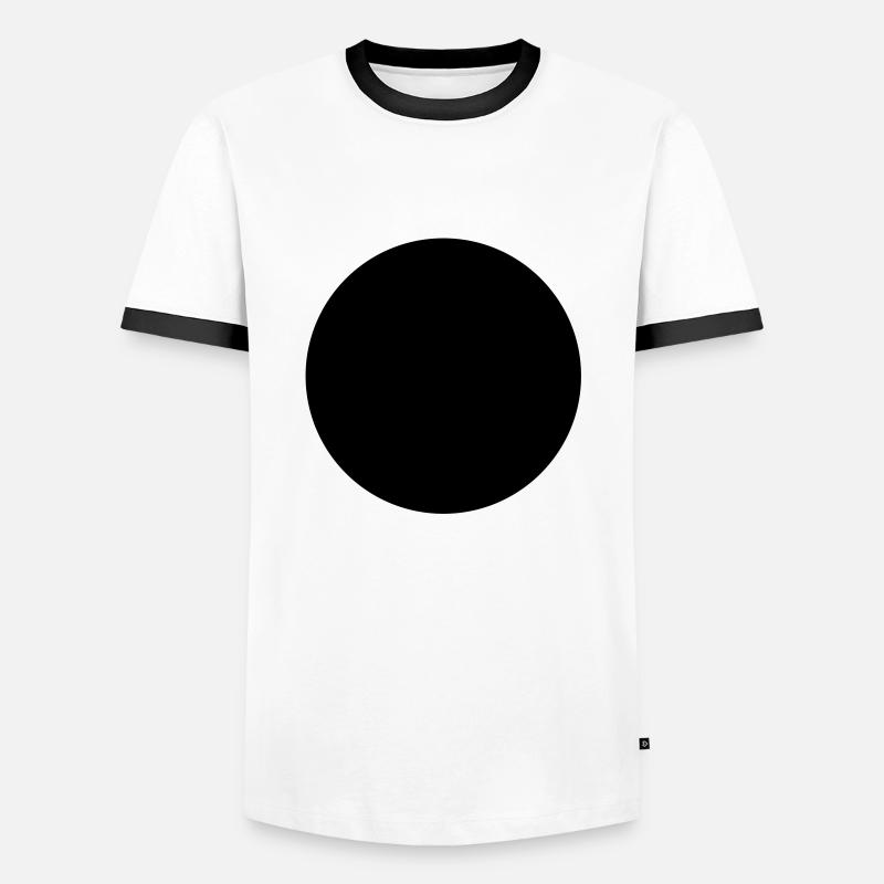 Button Background__V001 - Männer Kontrast-T-Shirt - Weiß/Schwarz