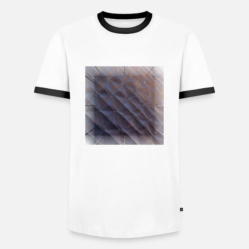 Dark angular, dark angular. - Men's Ringer Shirt - white/black