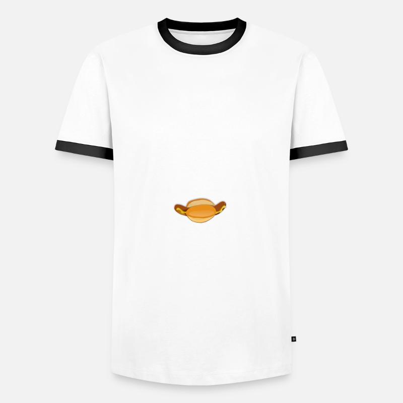 Bratwurst - Men's Ringer Shirt - white/black