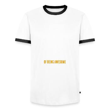21 years old math saying birthday gift - Men's Ringer Shirt - white/black - Front - AI Model Female 172 light (172cm) & AI Model Male 178 dark (178cm)