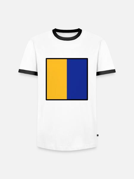 kilo - Men's Ringer Shirt - white/black