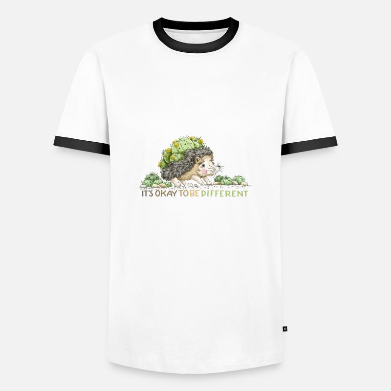 Be different - Men's Ringer Shirt - white/black