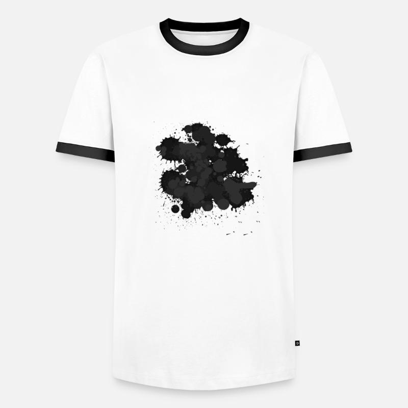 Cloud - black - Men's Ringer Shirt - white/black