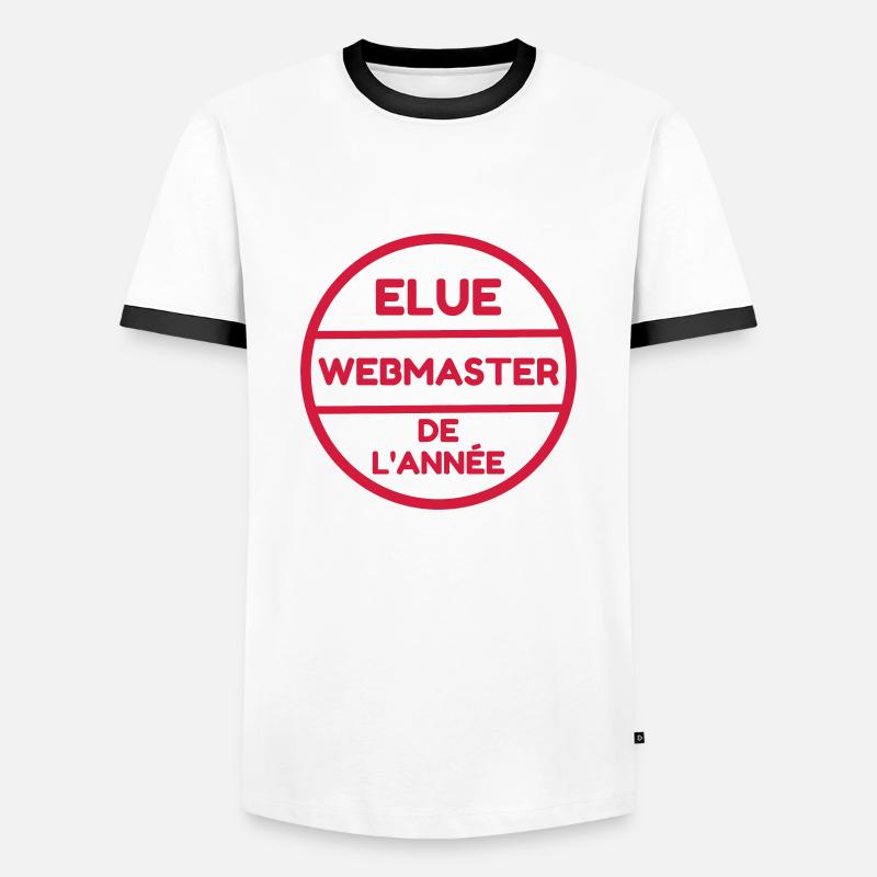 Webmaster Internet Web Geek Website - Männer Kontrast-T-Shirt - Weiß/Schwarz