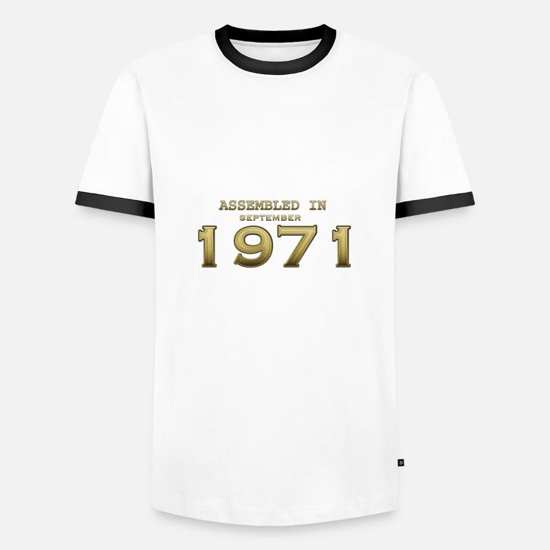 Assembled September 1971 - Men's Ringer Shirt - white/black