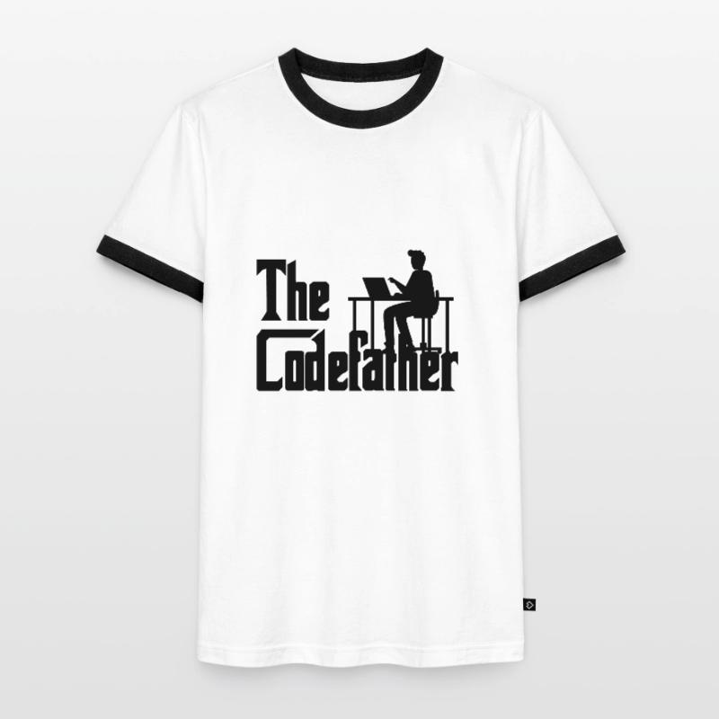 The Codefather Coding Programier Cadeau T-shirt contrasté Homme