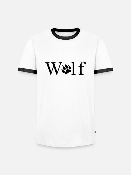 Wolf Paw - Men's Ringer Shirt - white/black