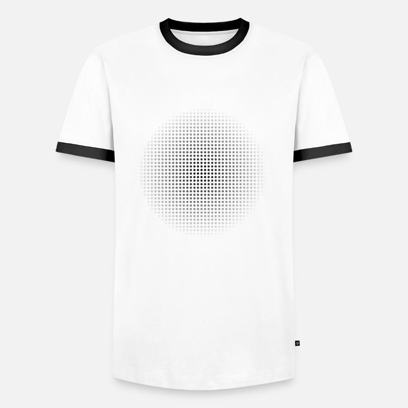 Demi-teinte propre conception - T-shirt contrasté Homme - blanc/noir