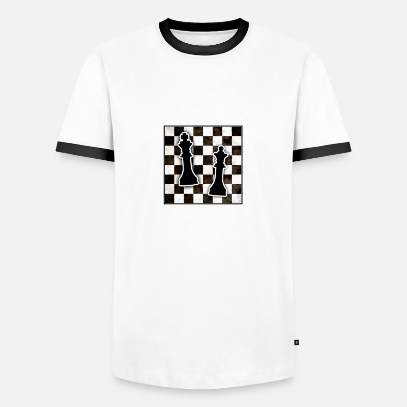 Checkmate - checkmate - Men's Ringer Shirt - white/black