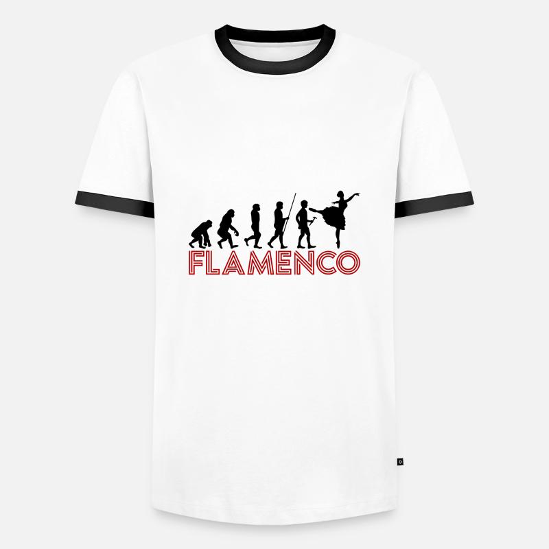 Flamenco Evolution - Black - Men's Ringer Shirt - white/black