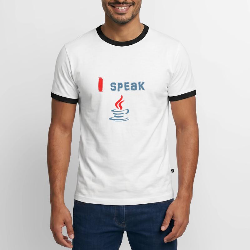 Je parle Java - Je parle Java T-shirt contrasté Homme
