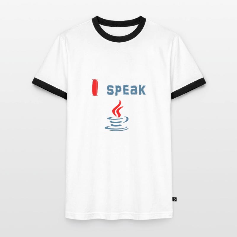 I speak Java - I speak Java Men's Ringer Shirt