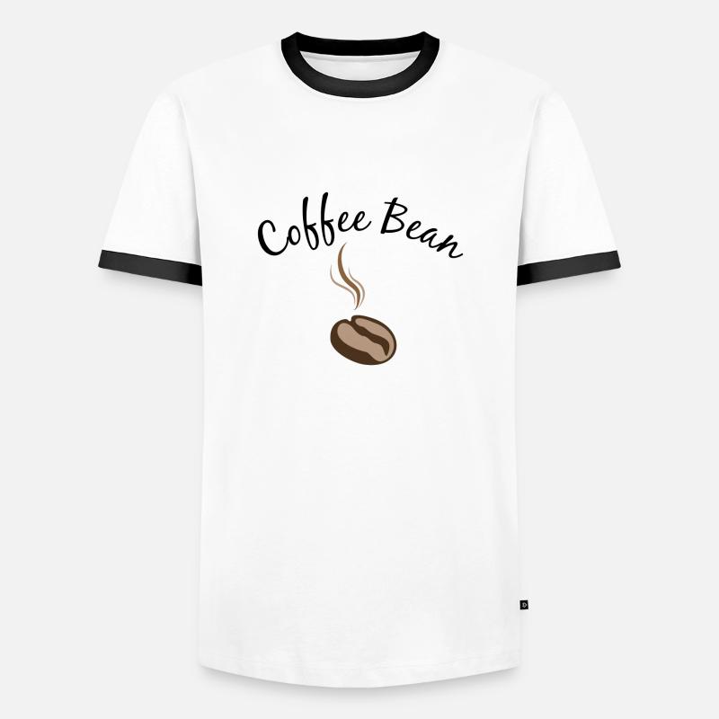 Coffee Bean - Men's Ringer Shirt - white/black