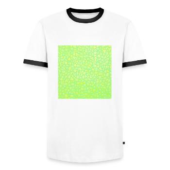 Leopard Pattern | Leopard Print | African Animal - Men's Ringer Shirt - white/black - Front - AI Model Female 172 light (172cm) & AI Model Male 178 dark (178cm)