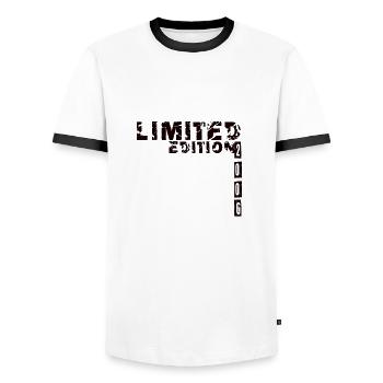 Limited Edition 2006 Birthday Boy Girl - Men's Ringer Shirt - white/black - Front - AI Model Female 172 light (172cm) & AI Model Male 178 dark (178cm)