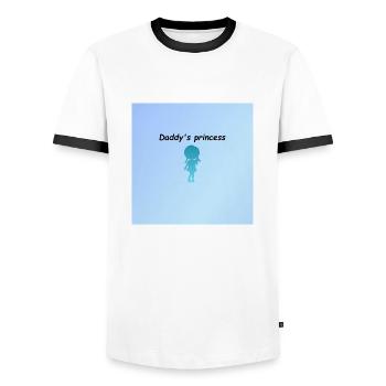 SGN 04 26 2022 1650980289854 Daddy 's princess - Männer Kontrast-T-Shirt - Weiß/Schwarz - Vorne - AI Model Female 172 light (172cm) & AI Model Male 178 dark (178cm)